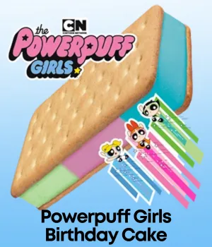 Powerpuff Girls Birthday Cake Novelty Ice Cream