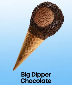 Big Dipper Chocolate Novelty Ice Cream Cone