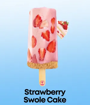 Strawberry Swole Cake Ice Cream Bar