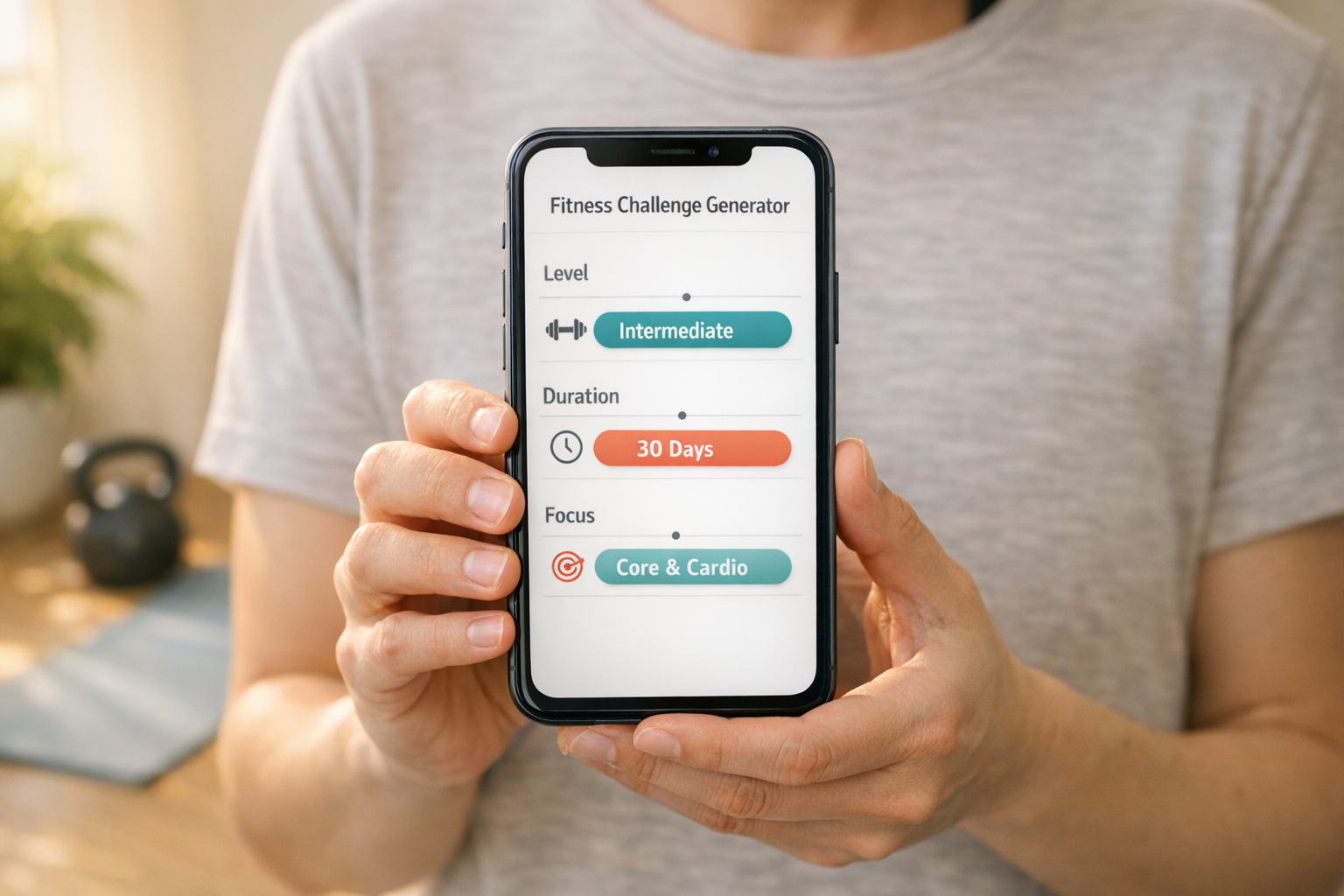 fitness challenge generator