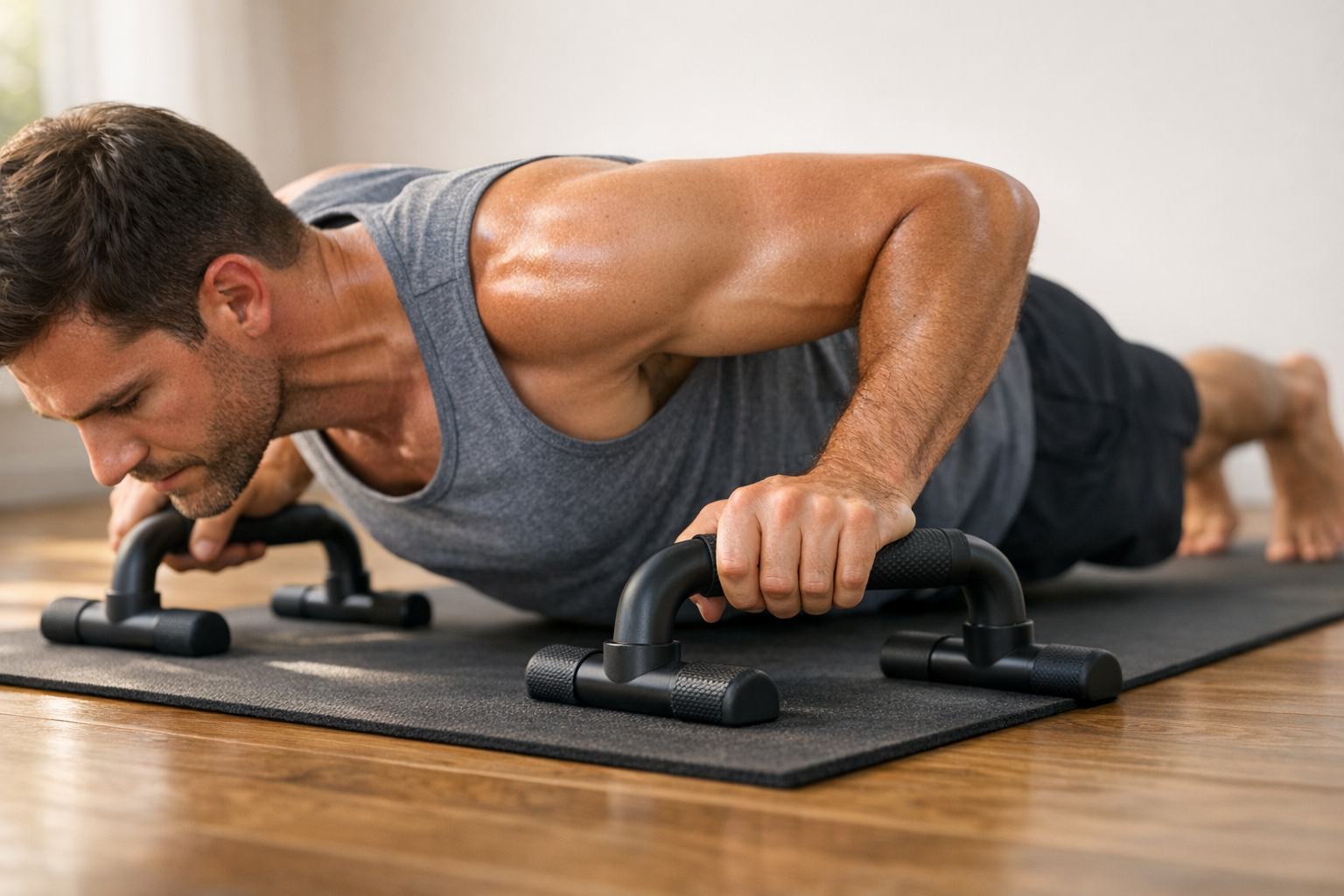 How Push-Up Bars Improve Range of Motion
