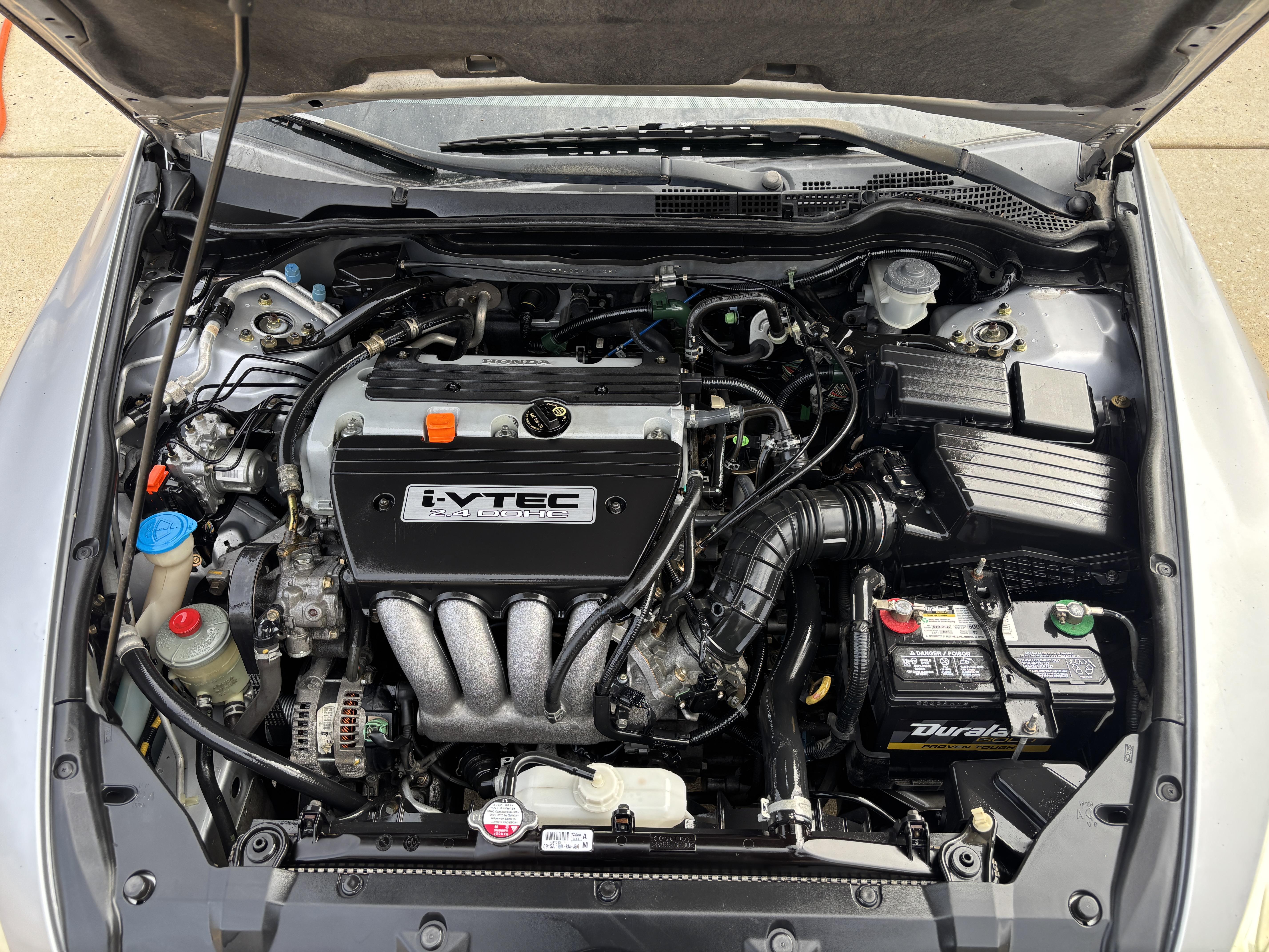 Wiping engine bay clean