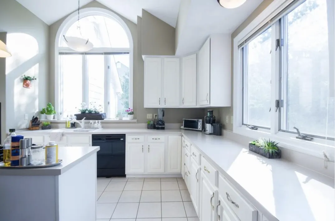 a tall building with scaffolding on top of it