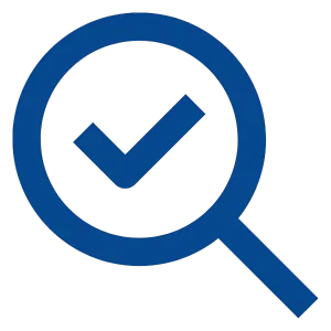 Magnifying glass icon symbolizing how My Ads Team audits and provides strategy as a digital marketing agency in Halifax, Nova Scotia.