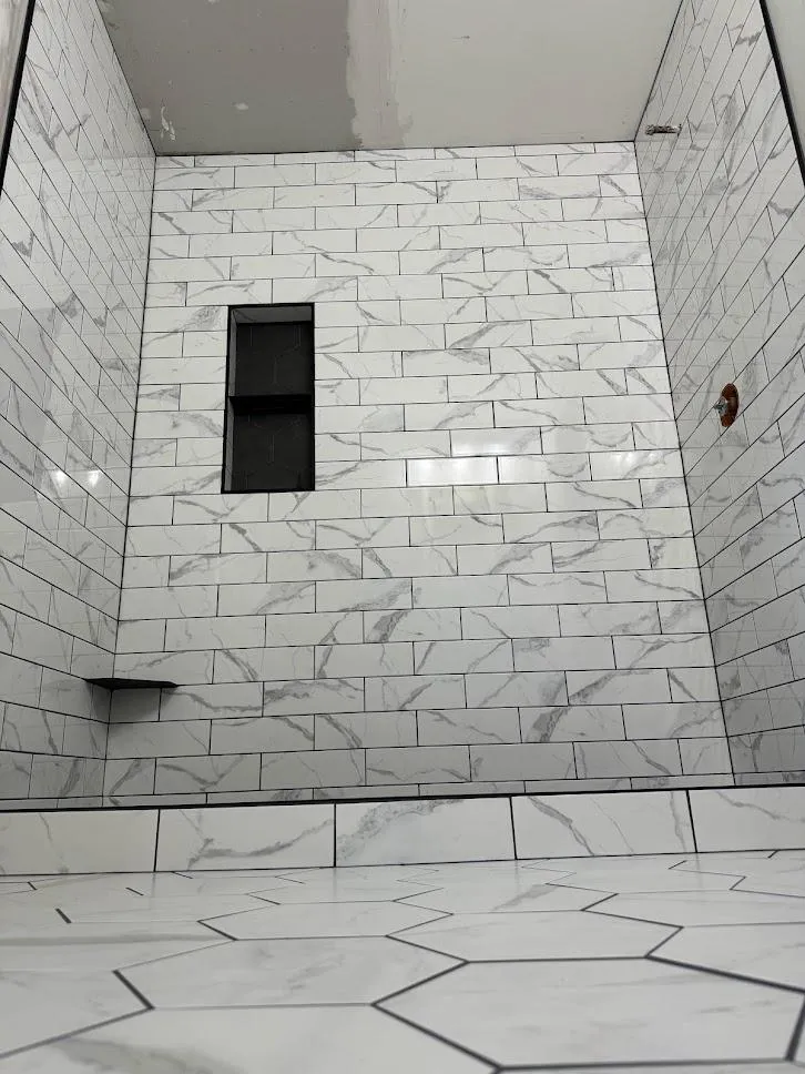 Custom tile shower