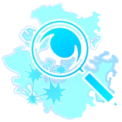 a agnifying glass hovering over a branching logic and letting the user ee who is whereand when