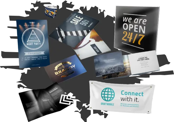 Custom branded print and signage for small usinesses