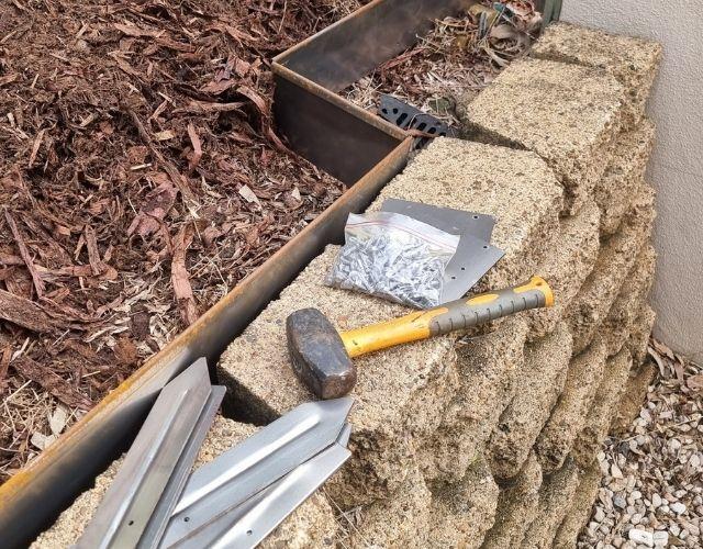 Garden Steel Edging Installation Mountain Creek