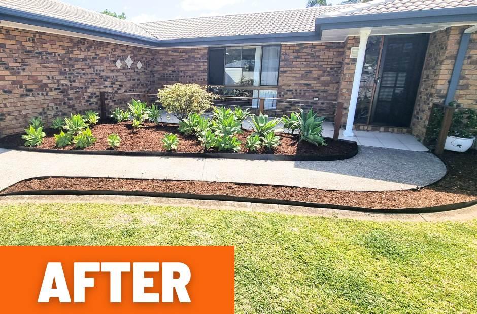 Garden tidy up Buderim after photo