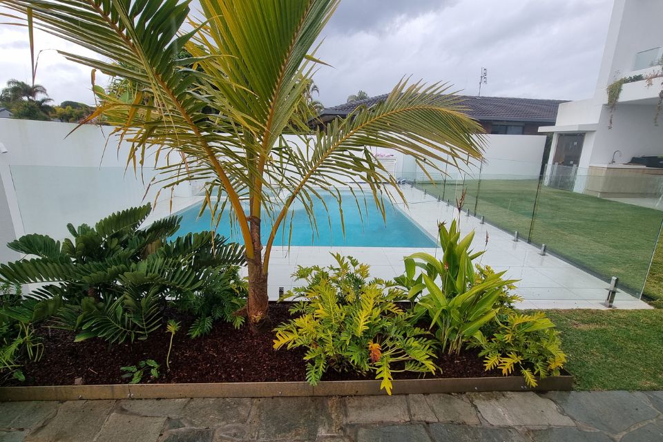 Tidy garden bed with defined edges in Buderim