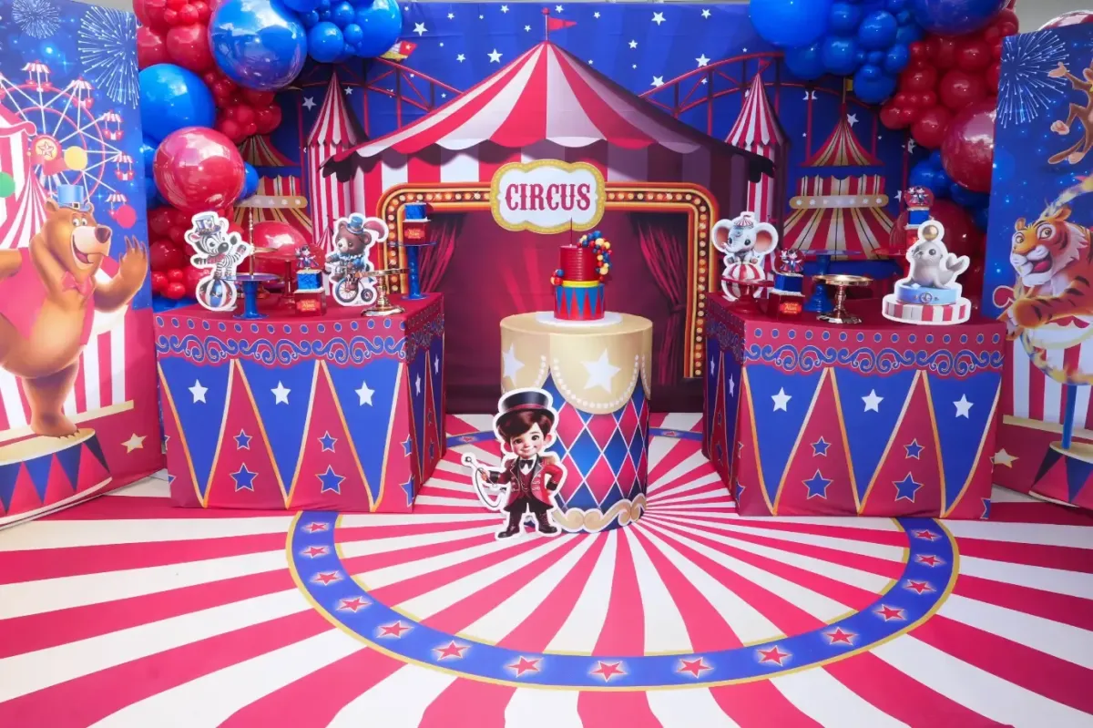 Harry Potter boys birthday party with Hogwarts inspired backdrop and props Wizard themed birthday décor with characters and magical elements