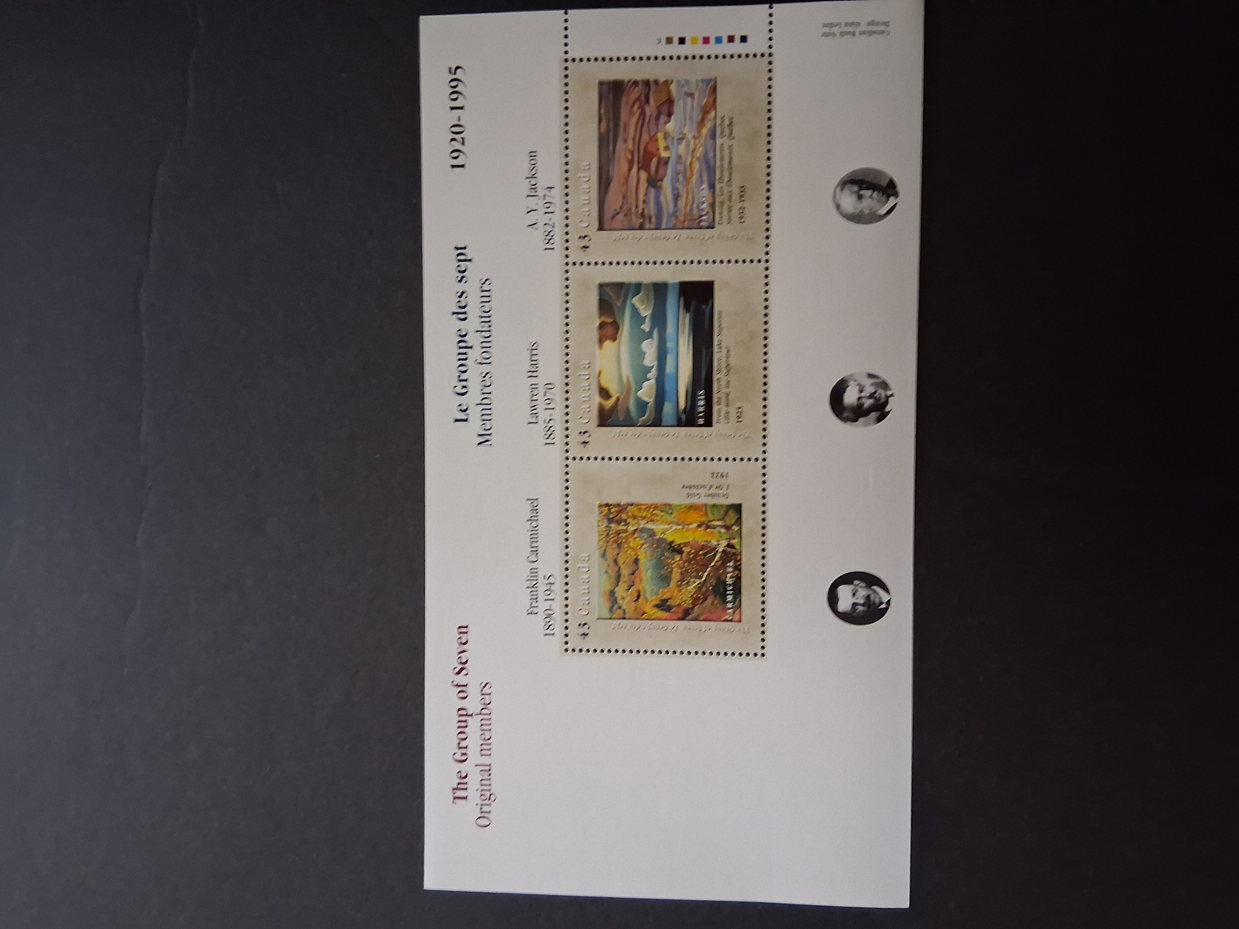 1995 Canada Post Group of Seven 75th Anniversary Stamp Souvenir Set | Complete Collector's Edition – Image 6