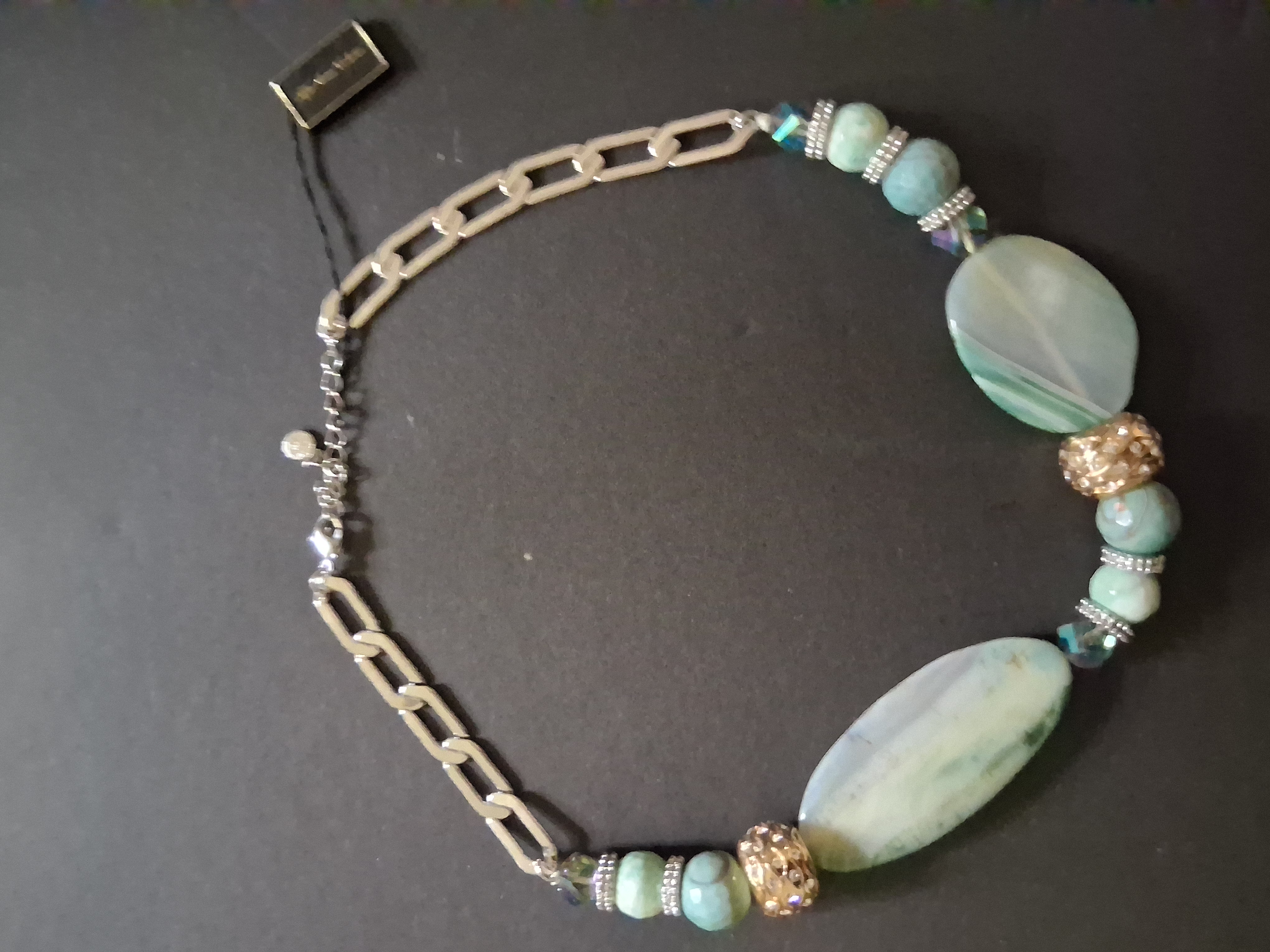 NWT Vintage FAC Signed 'River Nile' Statement Necklace - Brand New Unworn – Image 2