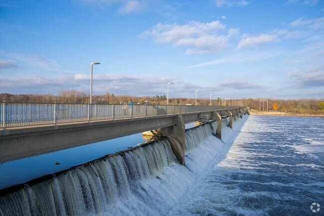 Elevated deck overlooking the Mississippi River in Brooklyn Park