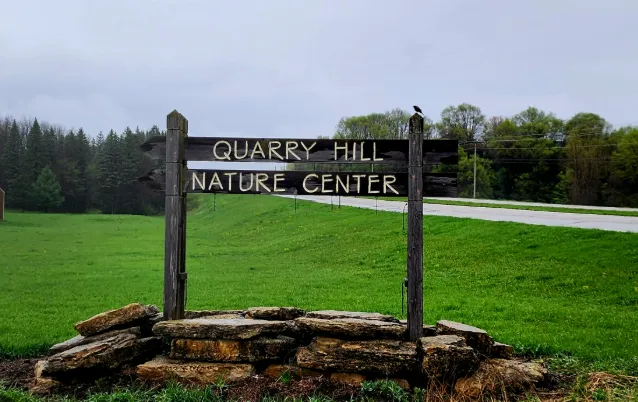 Backyard cedar deck with dining space in Quarry Hill Rochester