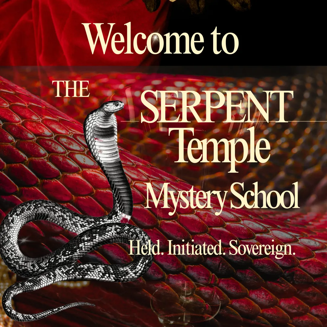 Welcome to the Serpent Temple Mystery School. Held. Initiated. Sovereign.