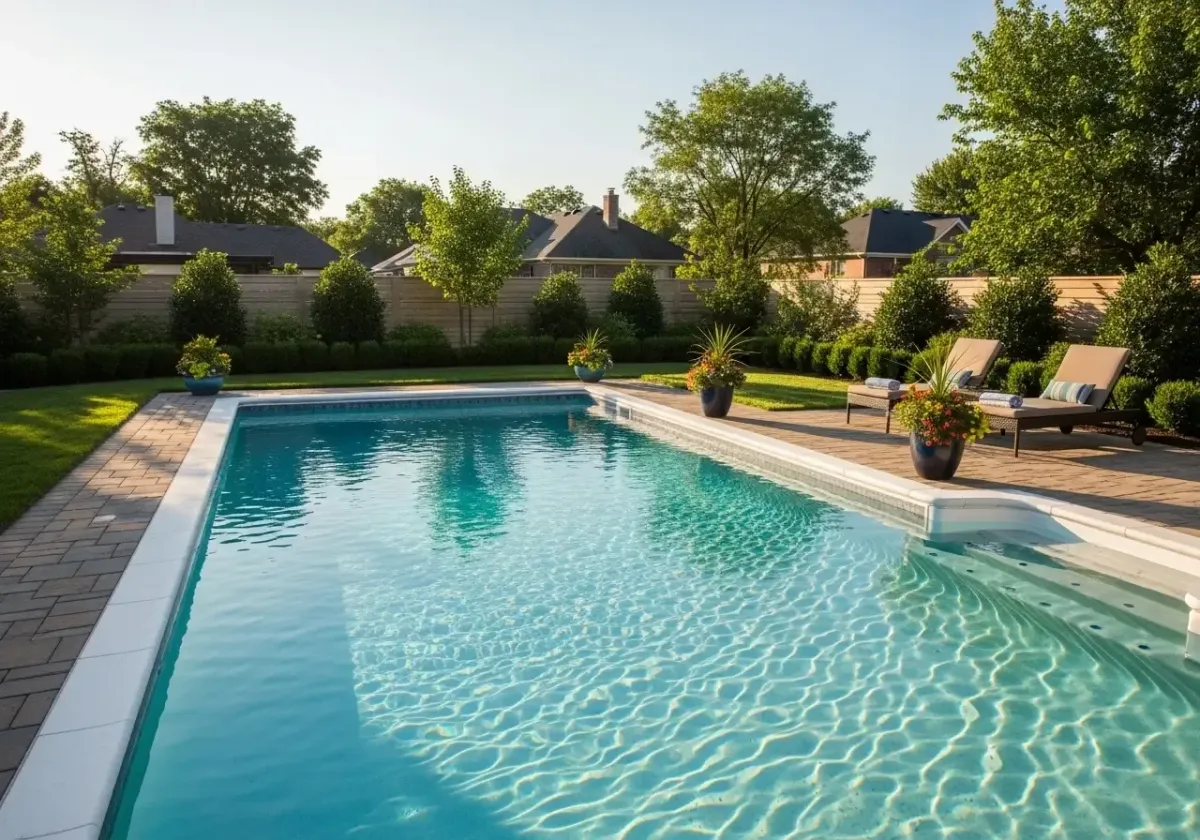 Professional pool algae treatment service for residential pools in Fair Oaks