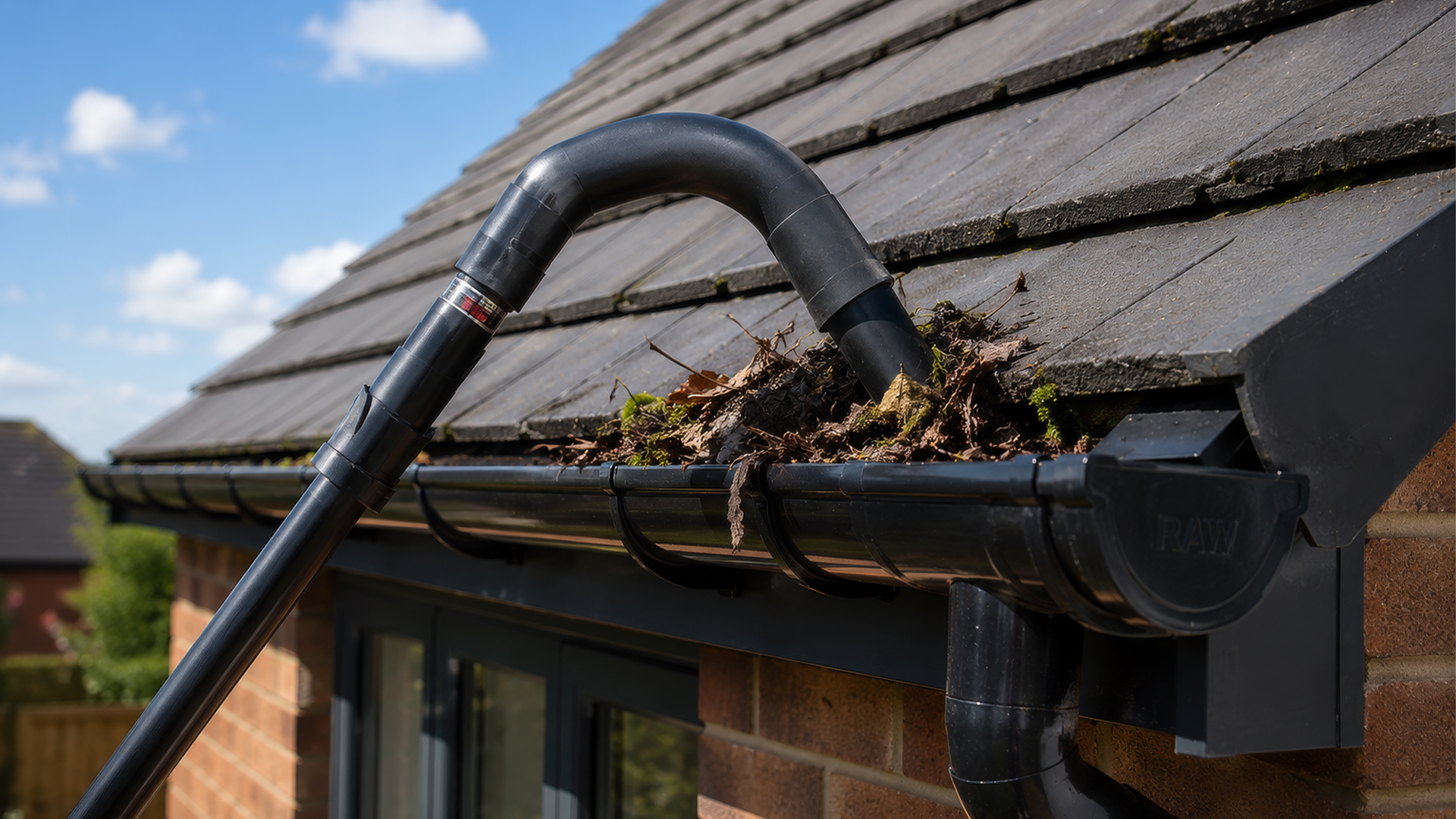 Ground-based vacuum system — we clear, flush and check. No ladders, no mess. From £95.