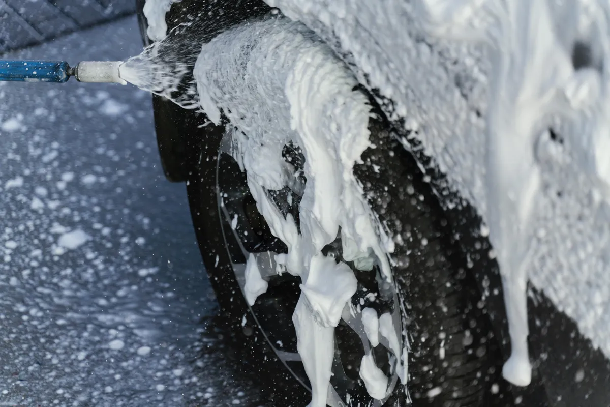 We bring the wash to your driveway. No towing, no queuing, no hassle. From £14 cars / £45 caravans.