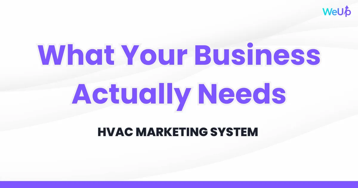 HVAC marketing system 