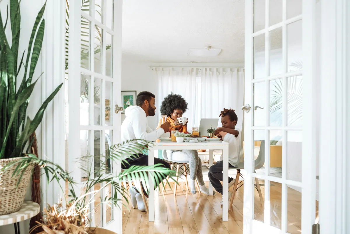 Family at table