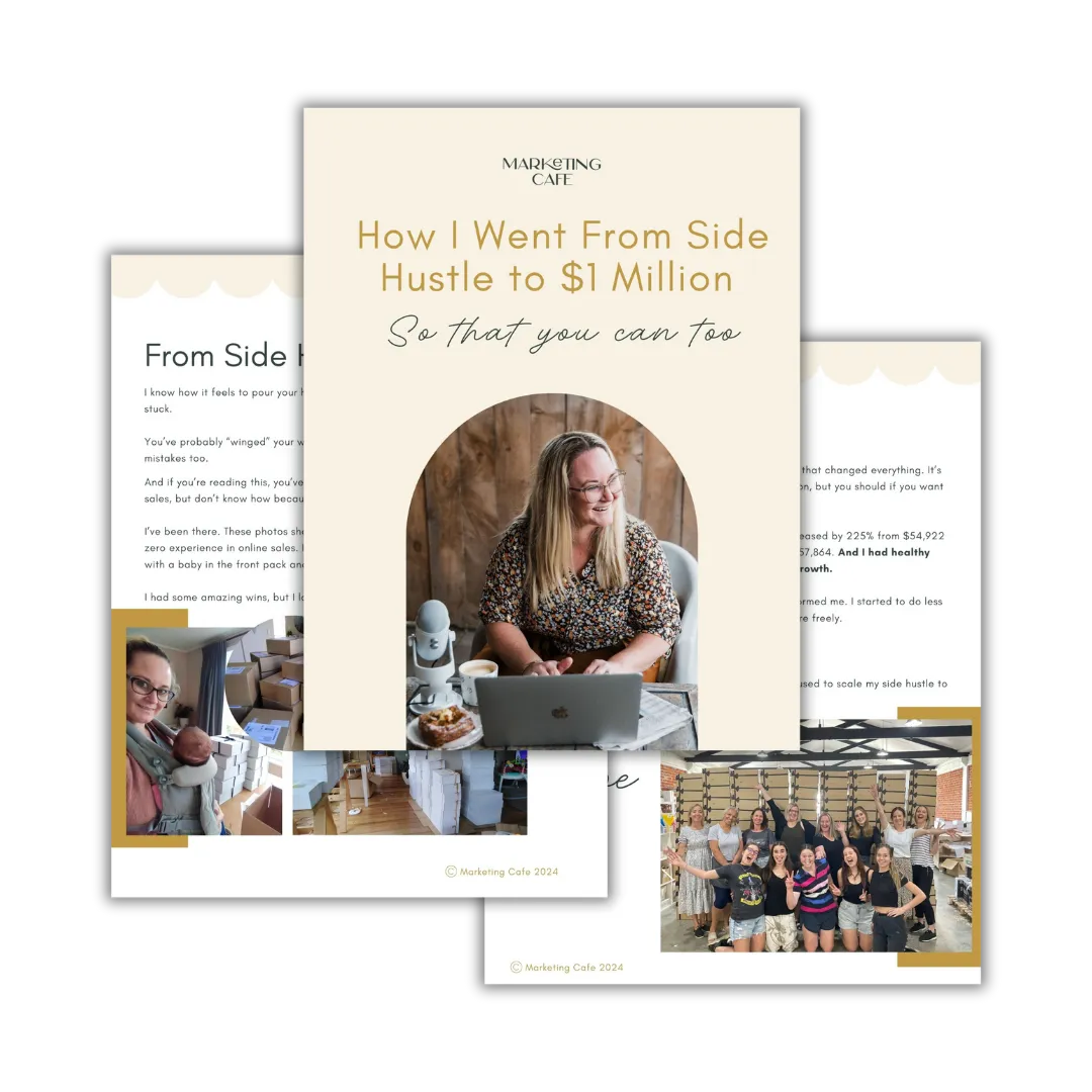 Free Guide to turn a side hustle into $1M 