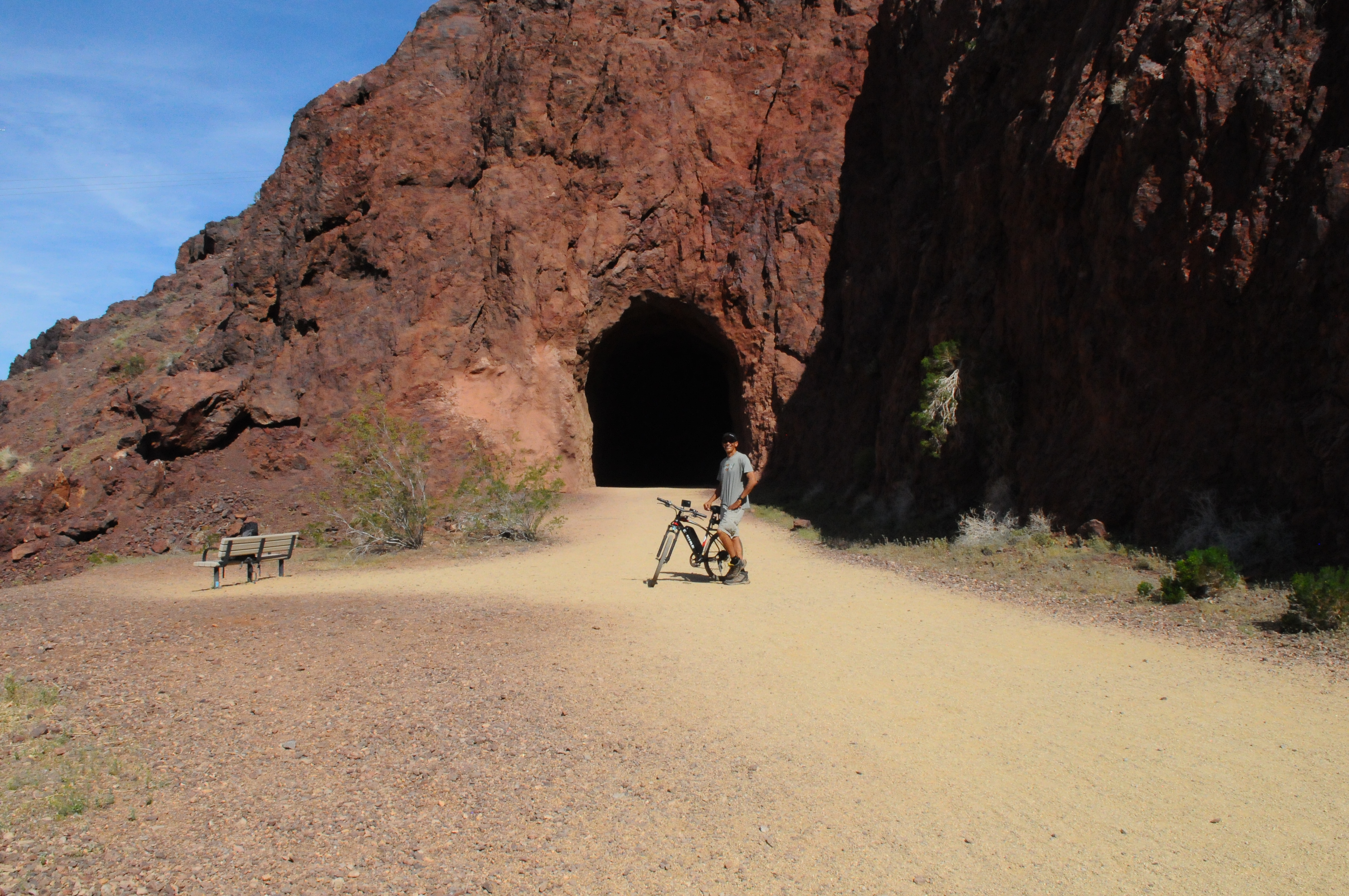 Ride through historic railroad tunnels