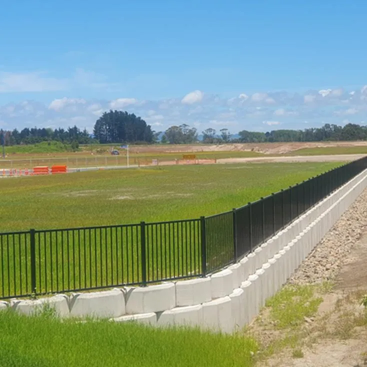 Subdivision fencing installed on level land