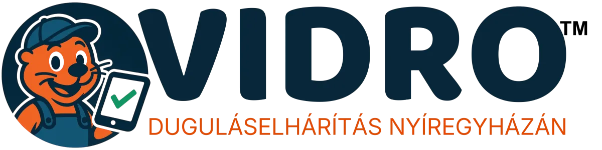 Vidro duguláselhárítás Nyíregyházán logó