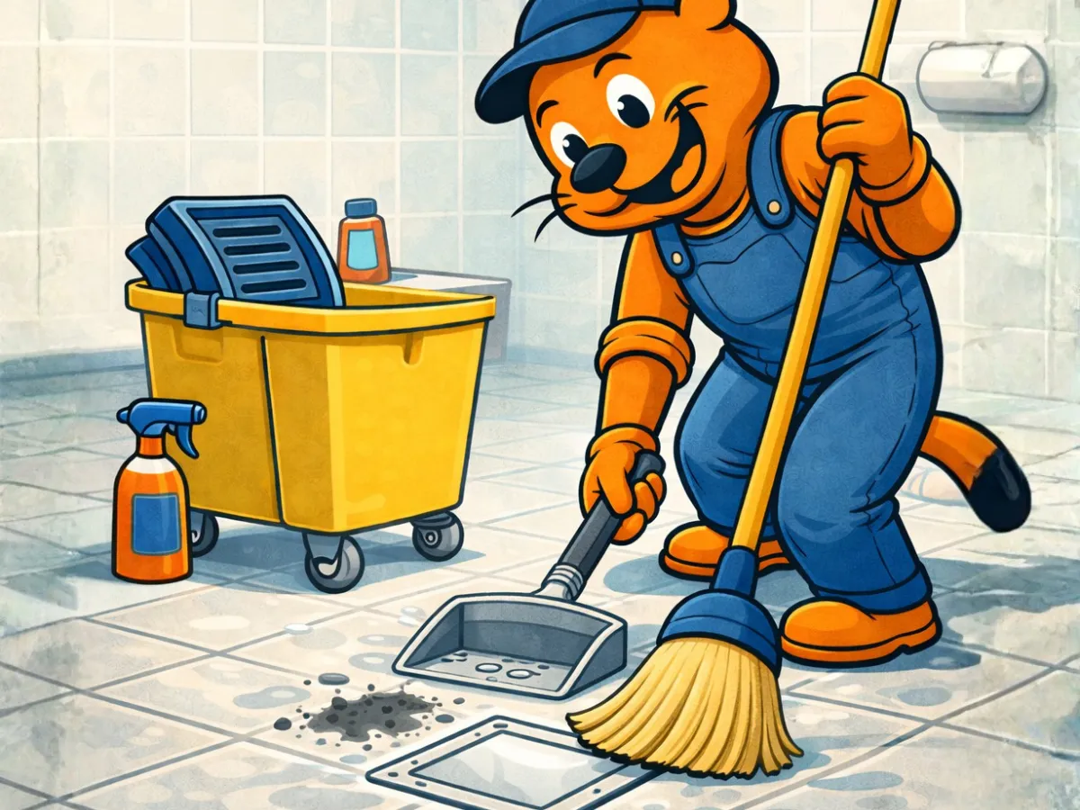 Takarítás duguláselhárítás után, tiszta átadás és rendezett környezet