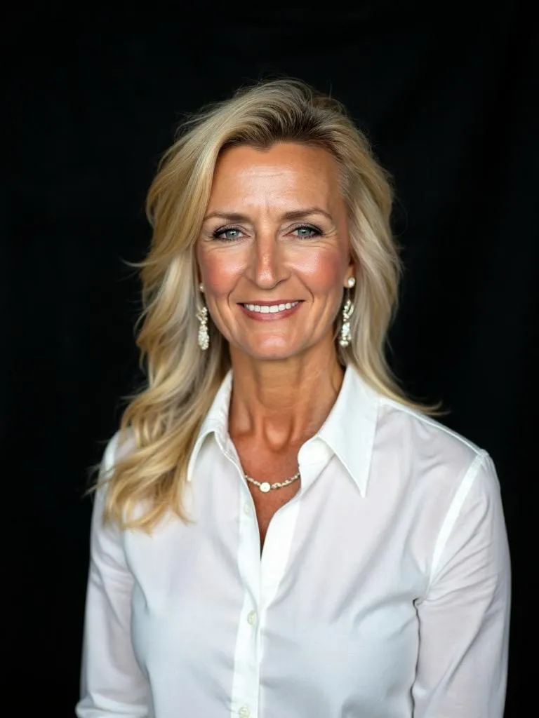 Jamey McMinn in red blazer portrait