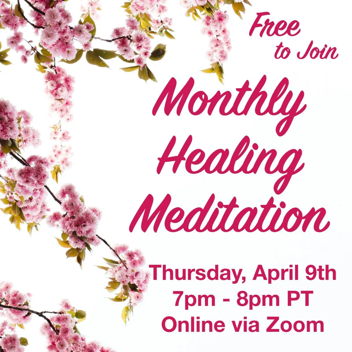 Monthly Healing Meditation