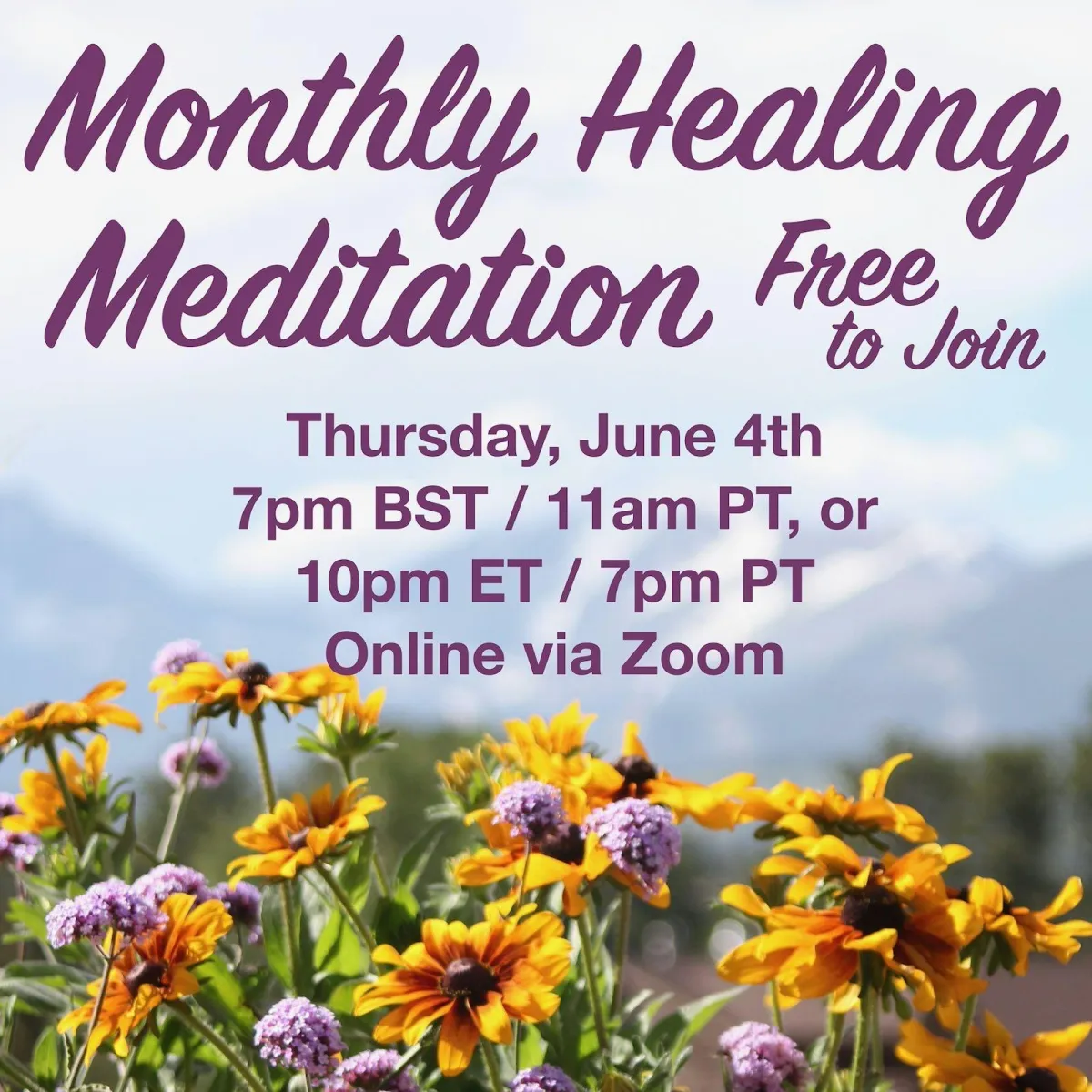 Monthly Healing Meditation