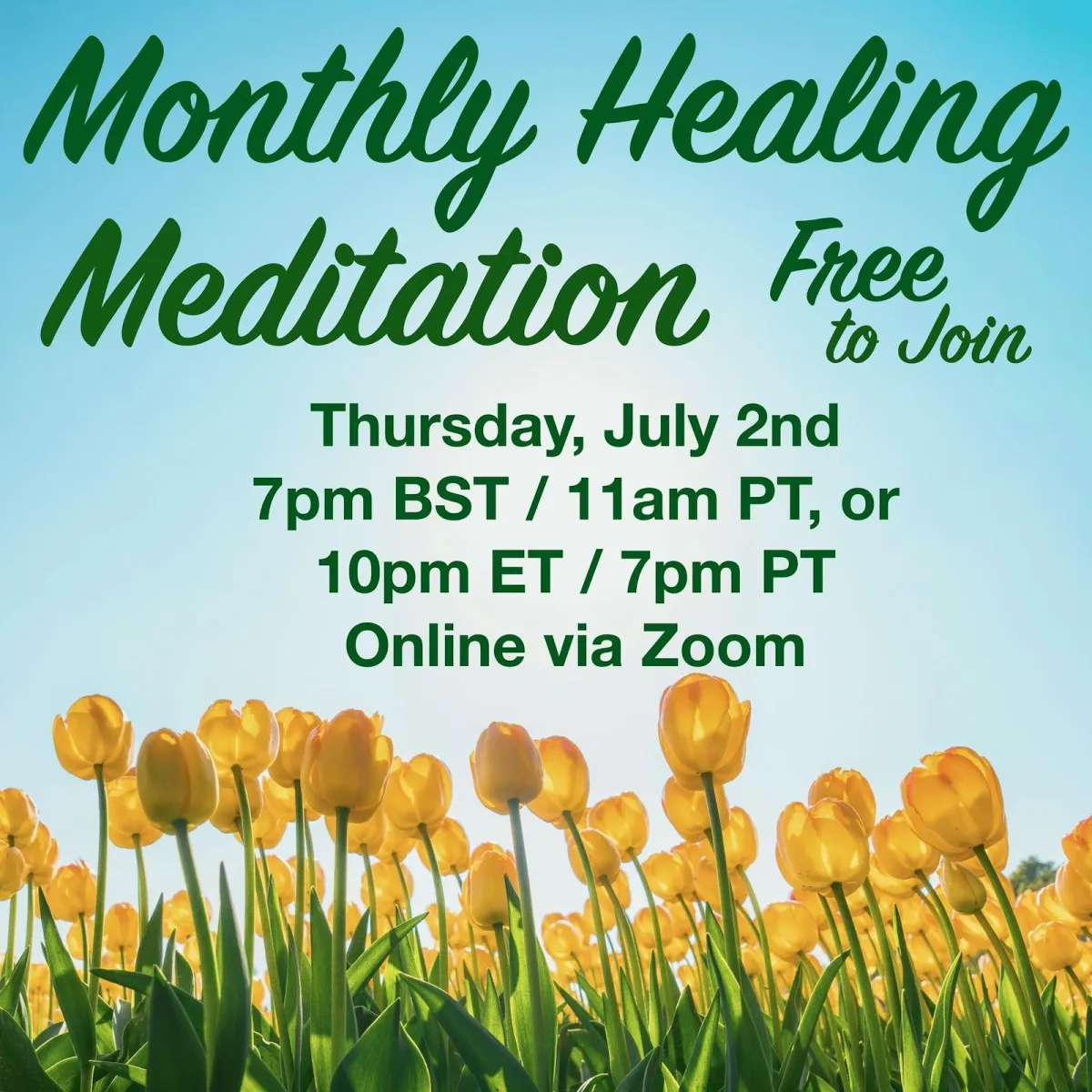 Monthly Healing Meditation