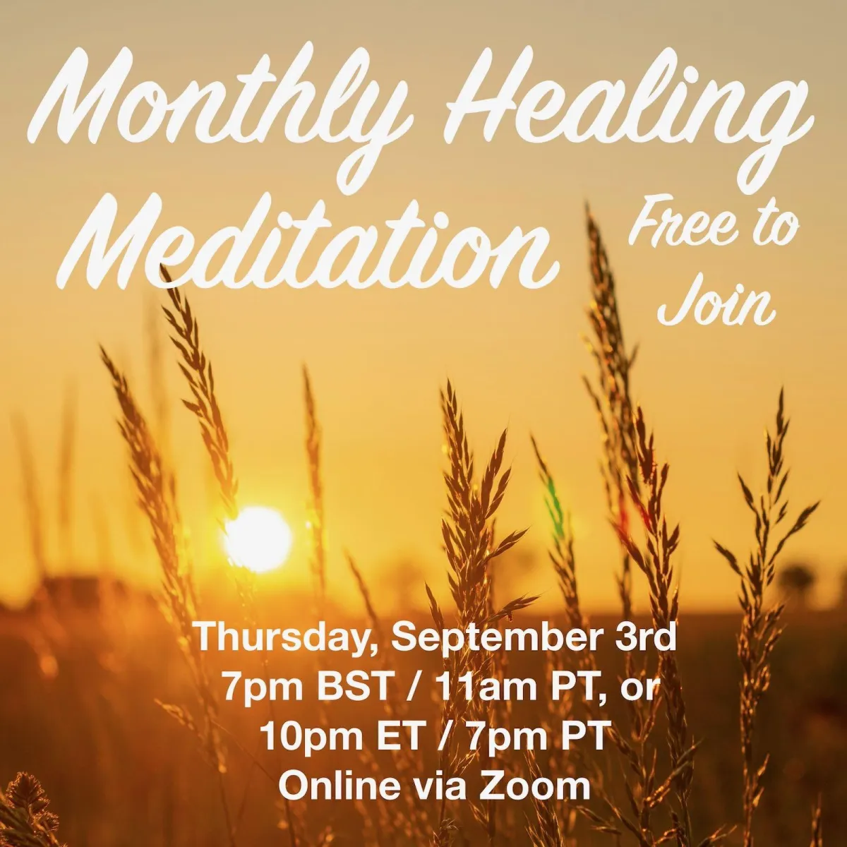 Monthly Healing Meditation