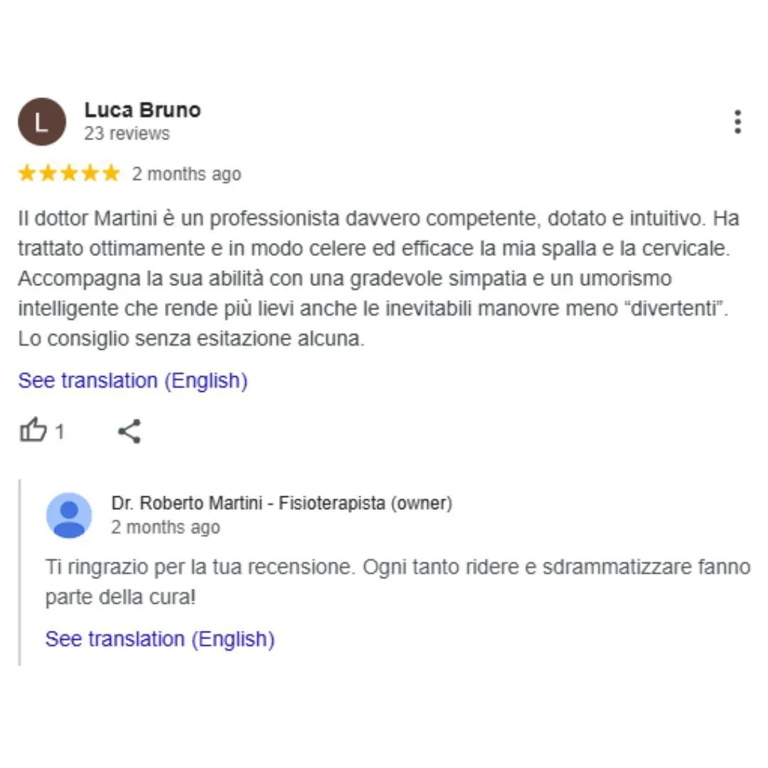 recensione 2 fisioterapista e osteopata a milano porta romana roberto martini