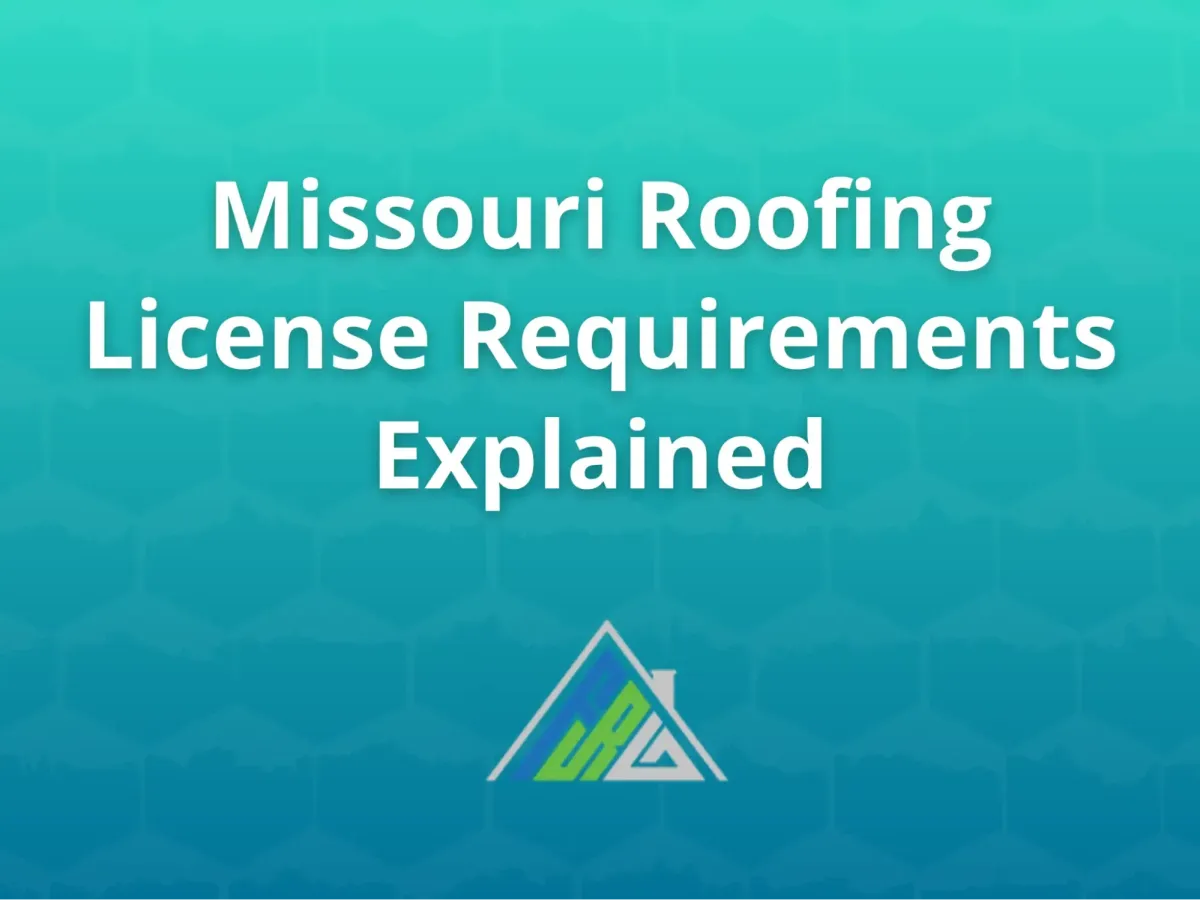 Licensed roofing contractor inspecting a residential Missouri roof while checking safety compliance and installation standards.