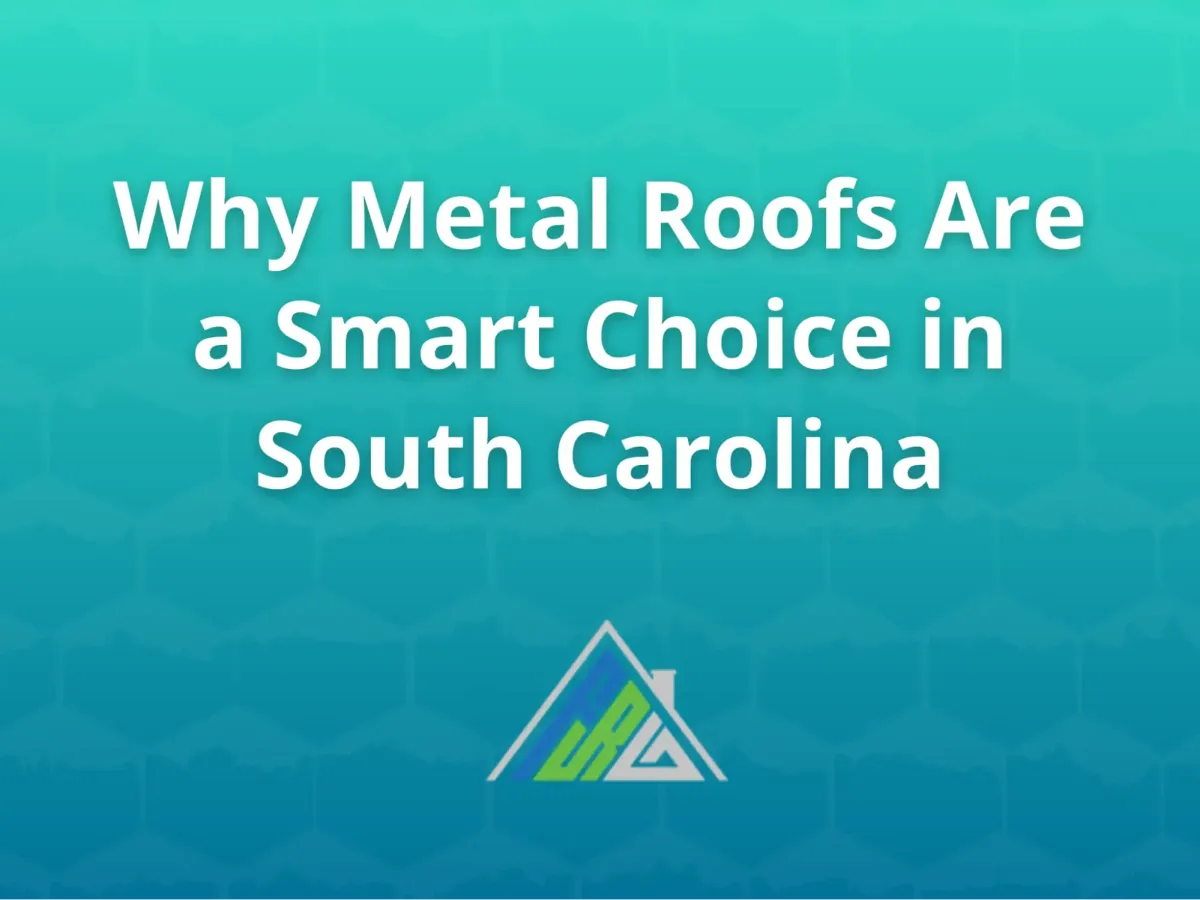 Metal roof installation on a residential home in South Carolina showing standing seam panels designed for hurricane and heat resistance