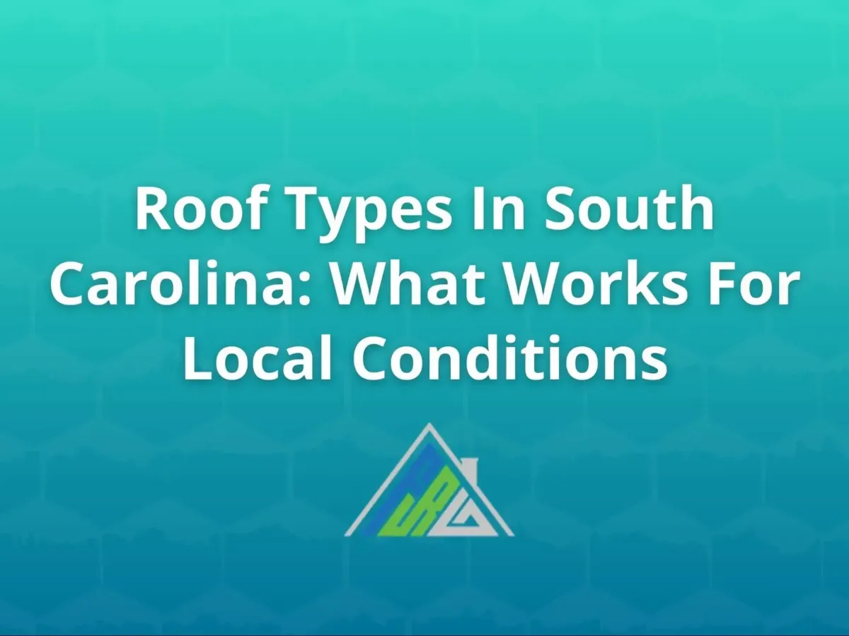 Various roofing styles on South Carolina homes including metal, asphalt shingles, and tile roofs in residential and coastal environments.