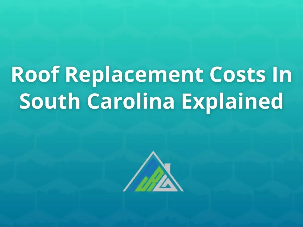 Roofing contractor estimating roof replacement cost on a South Carolina home with material samples, calculator, and inspection checklist.