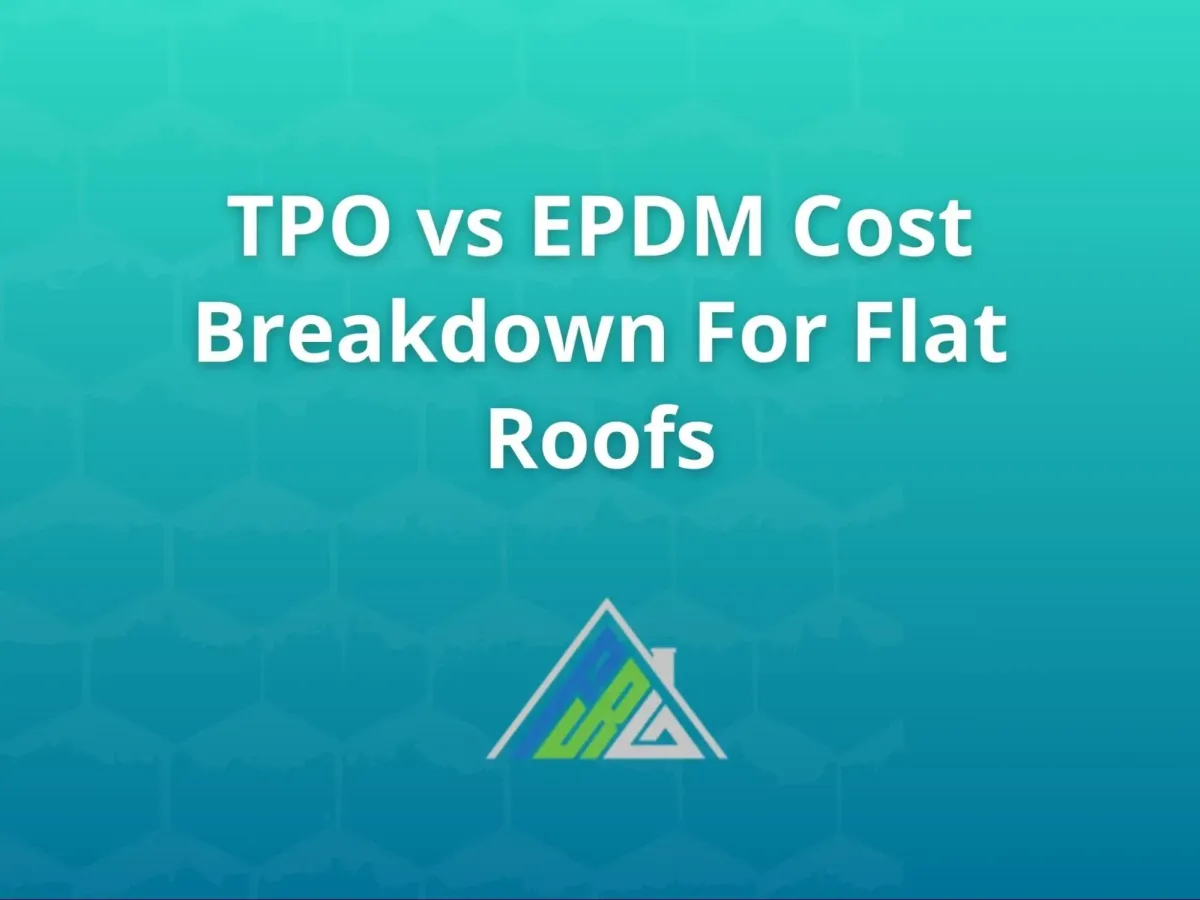 Comparison of TPO and EPDM flat roofing systems showing membrane installation, cost differences, and commercial roof surfaces under construction