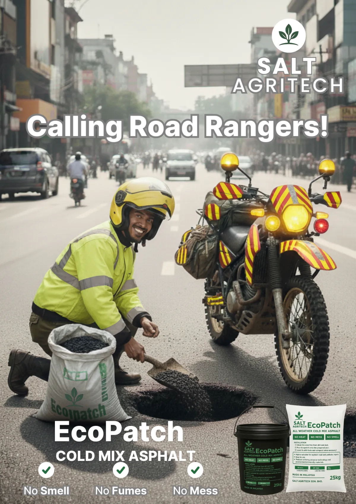 Master Pothole Repairs: Clean, Pour, Compact