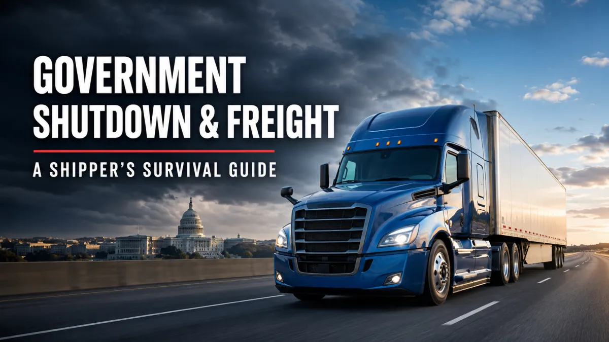 Government Shutdown and Freight: A Shipper’s Survival Guide