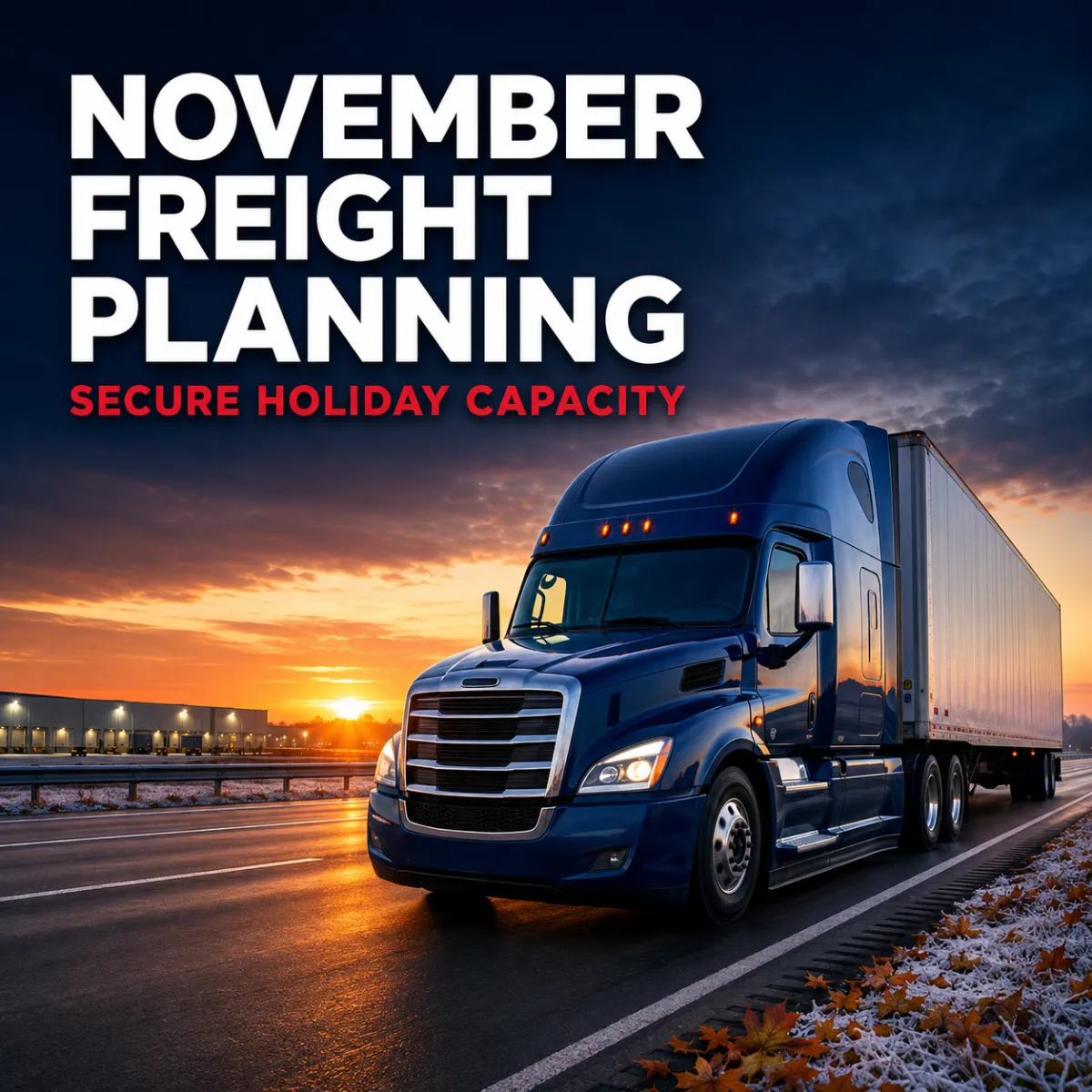 November Freight Planning: Secure Holiday Capacity Before the Rush