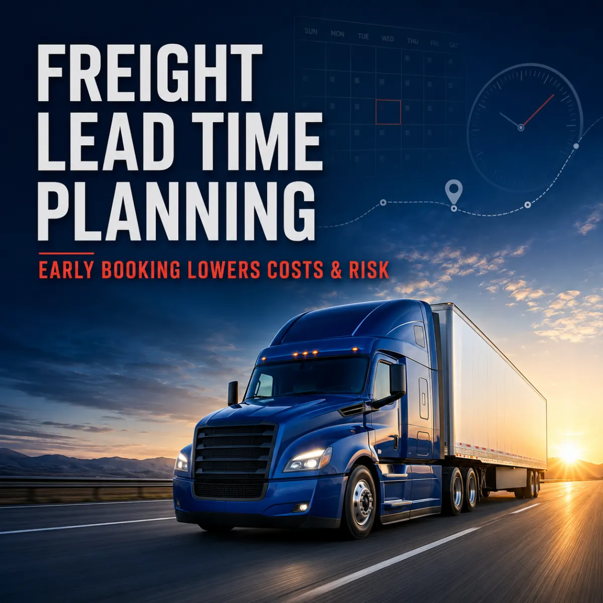Freight Lead Time Planning: How Early Booking Lowers Costs and Risk