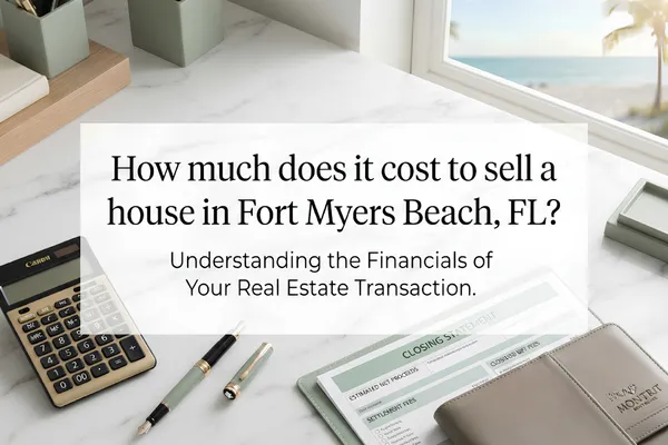Coastal view of Fort Myers Beach with homes and ocean