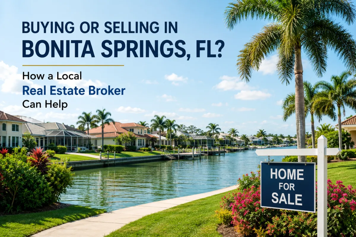 Real Estate Broker in Bonita Springs FL for buyers and sellers