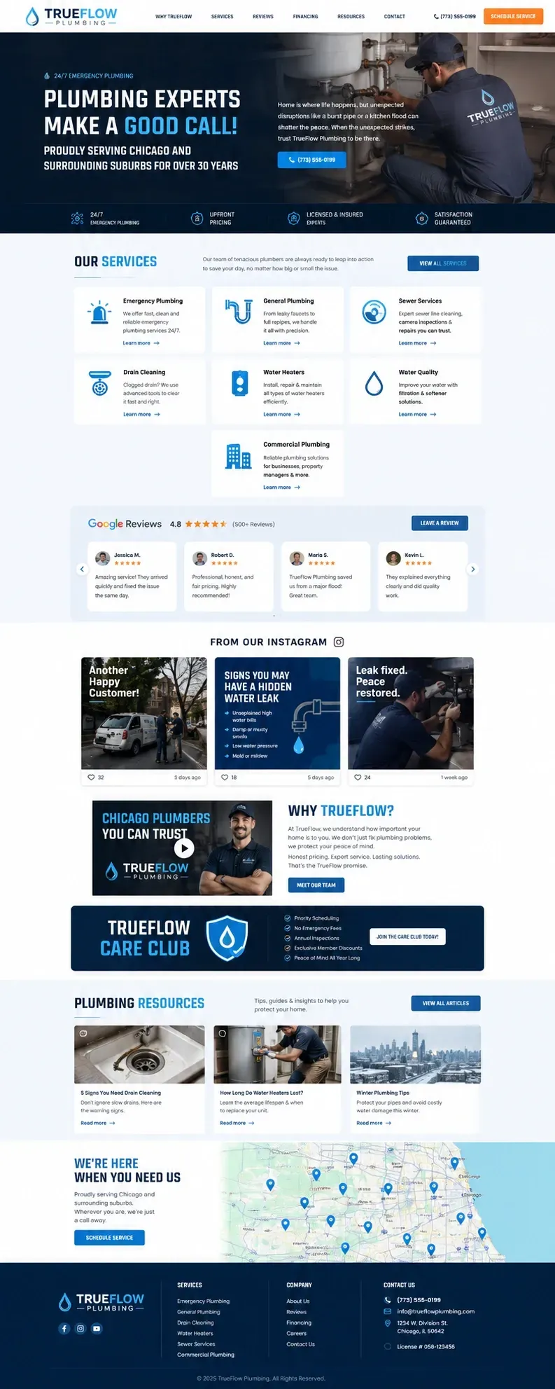 plumbing websites