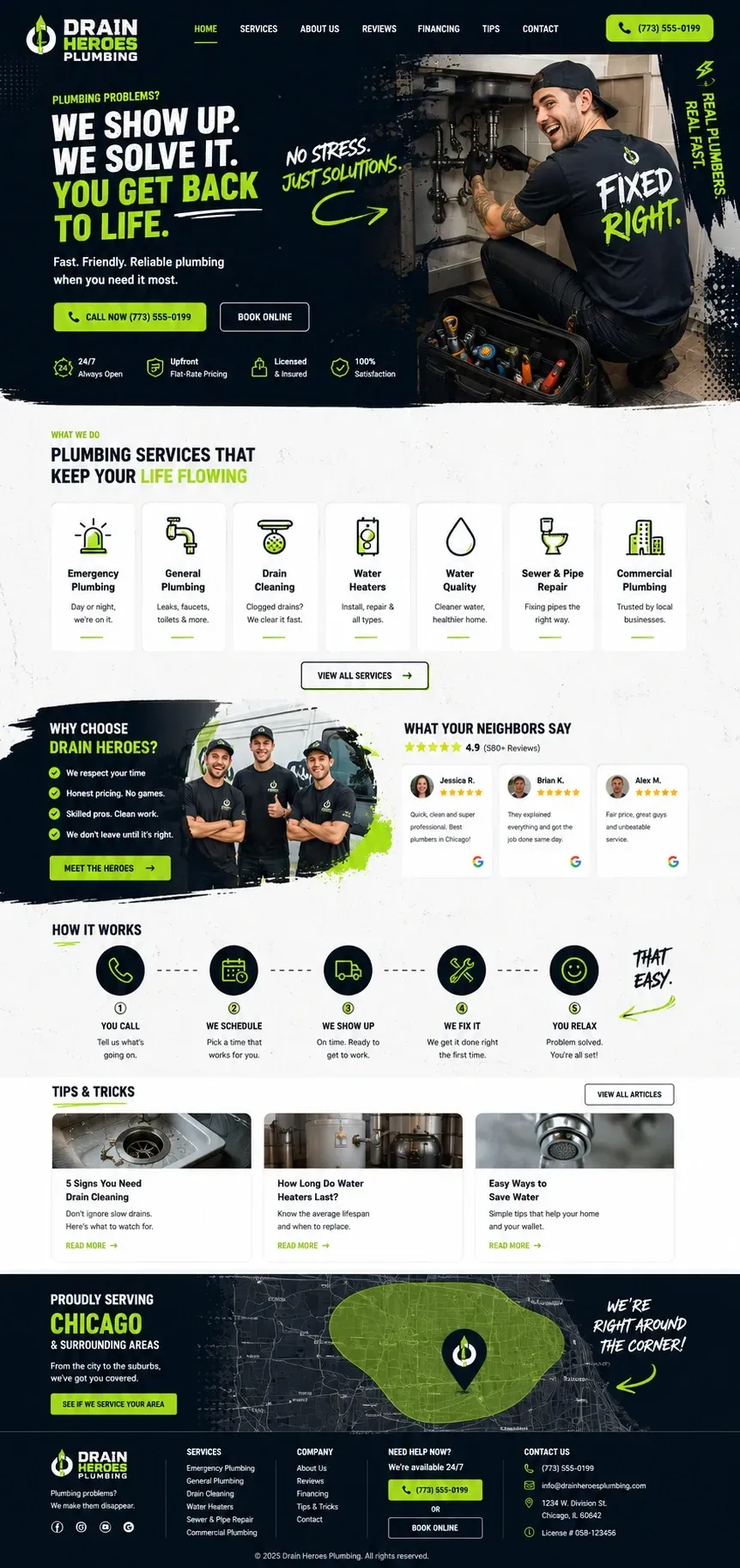 plumber website seo link building services