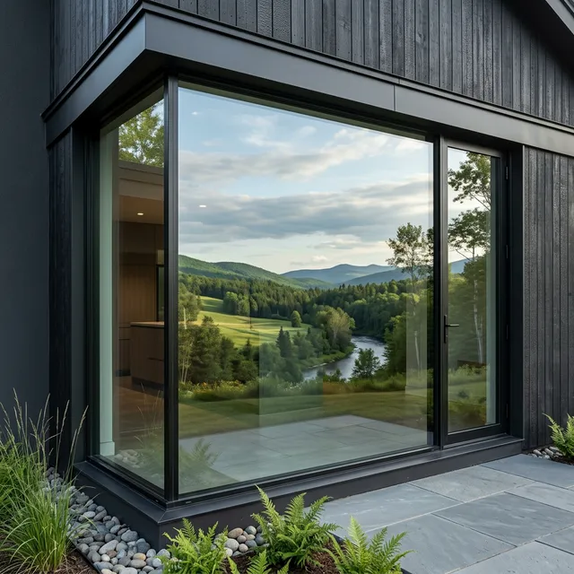 Final view of a beautifully completed residential window upgrade project by Precision Exteriors Inc.